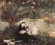 Berthe Morisot Lilac trees Sweden oil painting artist